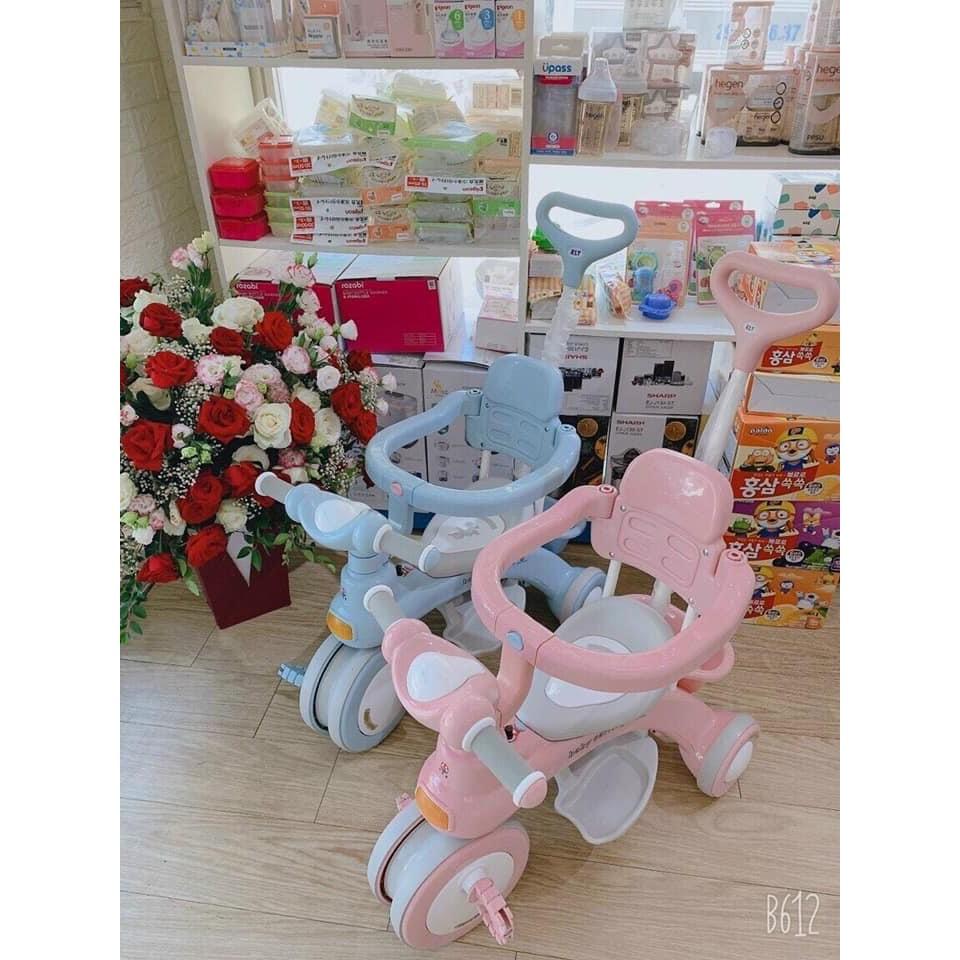 Xe đẩy đi bộ xe đạp 3 bánh 618 có cần đẩy phát nhạc cho bé