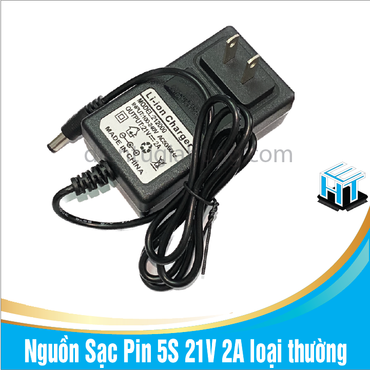 Nguồn Sạc Pin 5S 21V 2A loại thường