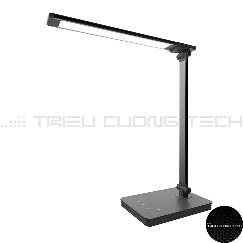 Đèn Bàn Học Led Bảo Vệ Mắt Chống Cận Làm Việc - Đọc Sách - Học Tập - 2 Trục Gập Gọn Tiện Lợi - 5 Cấp Độ Ánh Sáng