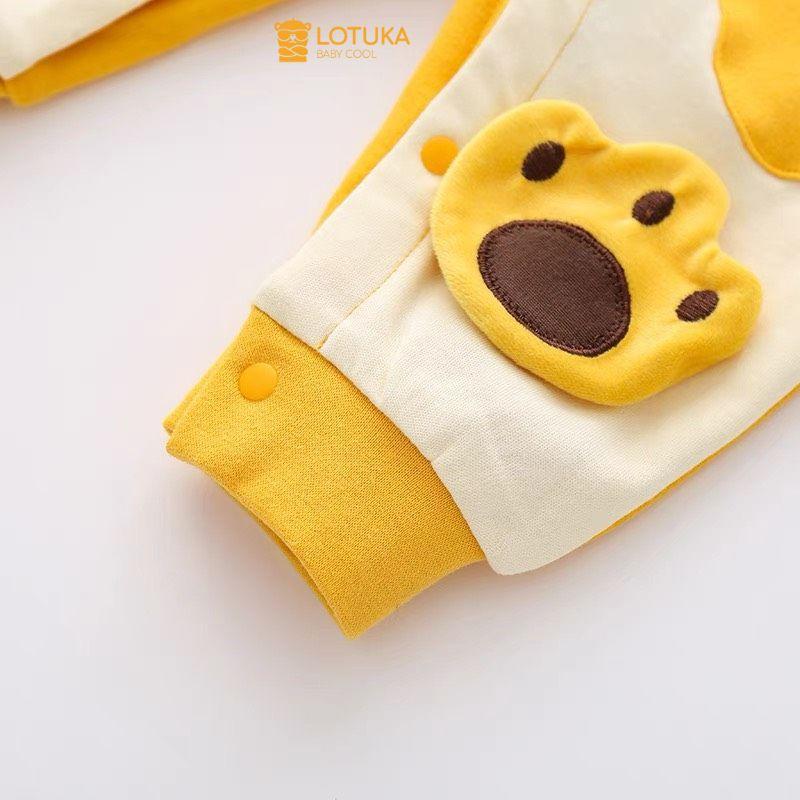 Body dài tay cho bé trai, bé gái hình Hổ dễ thương, áo liền quần hàng hè thu cho bé sơ sinh, bodysuit LOTUKA size 3-12kg