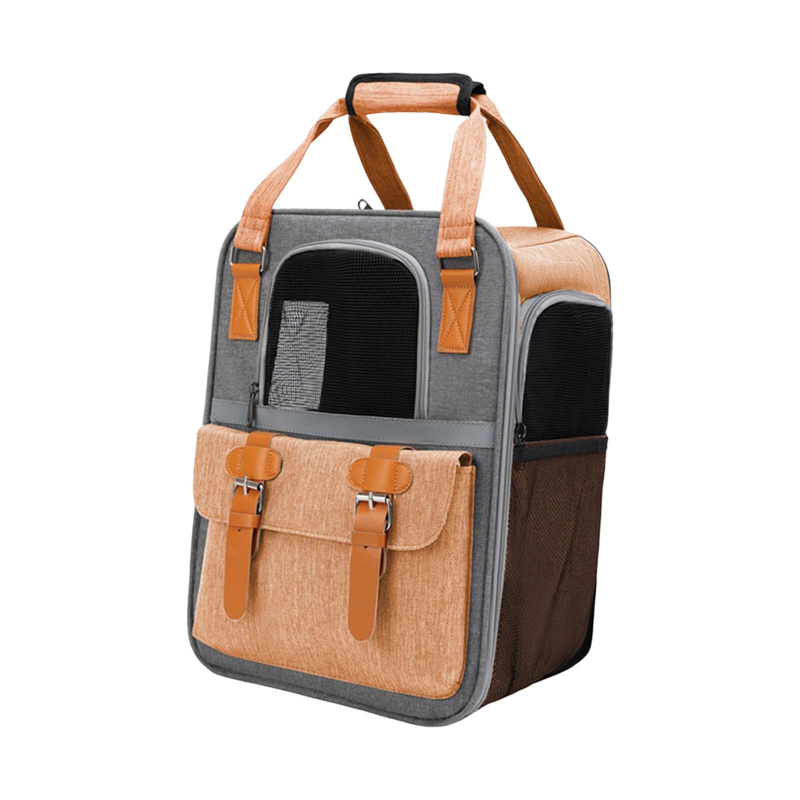 Portable Cat Carrier Backpack Dog Travel Bag with Shoulder Strap for Kitten