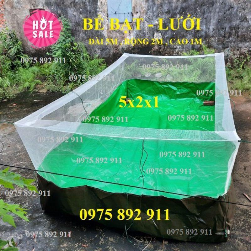 Bể bạt lưới nuôi ốc ếch cá