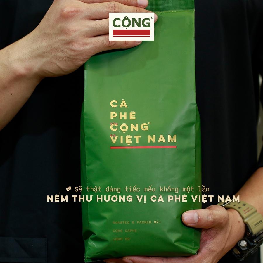 Cà phê bột rang xay Robusta Cộng Cà Phê 1kg