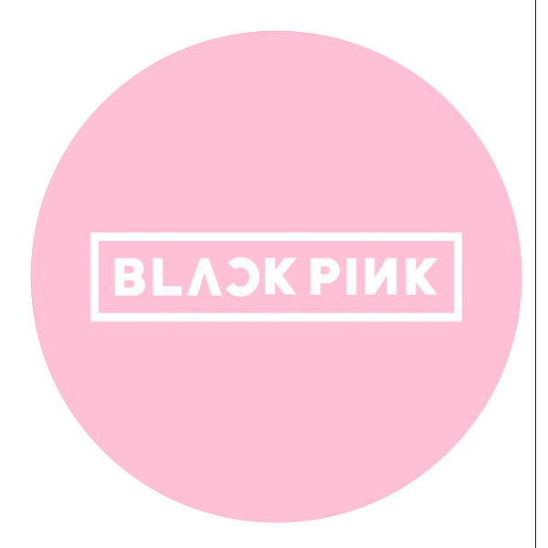 Pop Blackpink nền hồng chữ trắng
