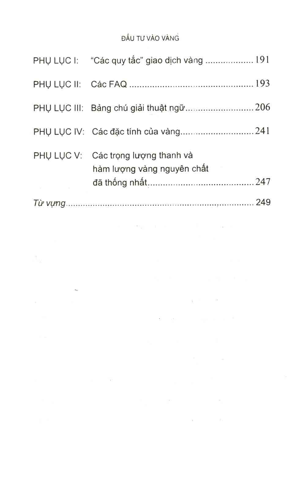 Đầu Tư Vào Vàng - AL
