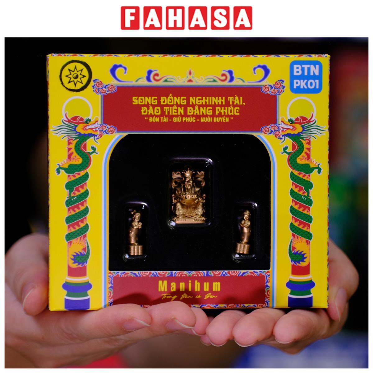 Phụ Kiện Bàn Thờ Thần Tiền Và Tiên Đồng Ngọc Nữ - Song Đồng Nghinh Tài - Đào Tiên Dâng Phúc - Manihum BTNPK-01