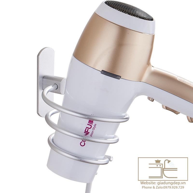 Giá Treo Máy Sấy Tóc Treo Nhà Tắm Dán Tường, Kệ Nhà Tắm , chuẩn Spa , sang trọng , tiện dụng