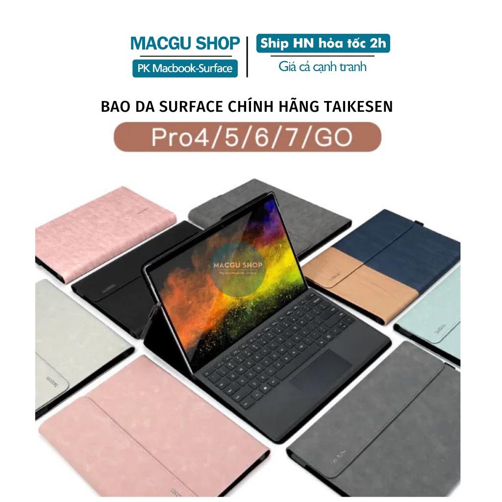 Bao da Surface Pro 4,Pro 5,Pro 6,Pro 7, Pro 7 plus &amp; Go 1-2 - Taikesen Chống nước, chống va đập cho máy-kèm túi phụ kiện