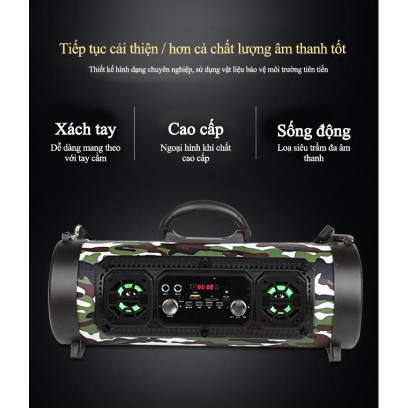 Loa siêu trầm bluetooth không dây xách tay mới
