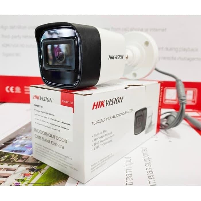 Camera HD-TVI hồng ngoại 2.0 Megapixel HIKVISION DS-2CE16D0T-ITPFS (Tích hợp micro thu âm thanh, Hồng ngoại 30m) (Hàng chính hãng)