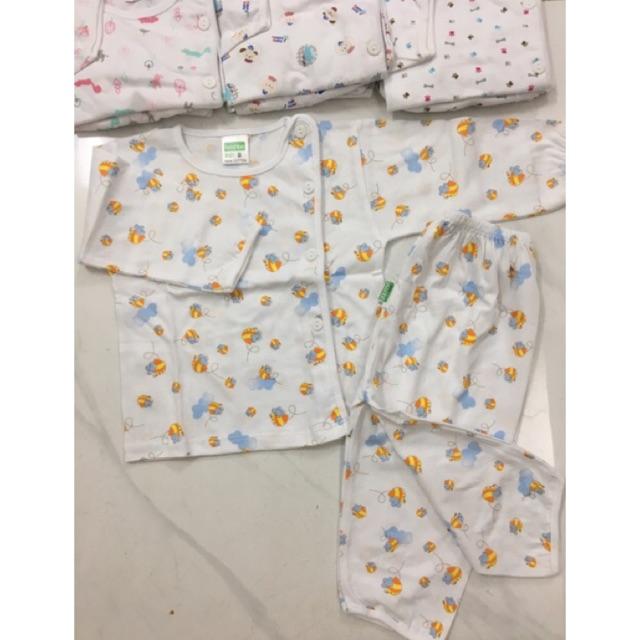 Bộ dài tay thun cotton cho bé BosHon (4-10kg)