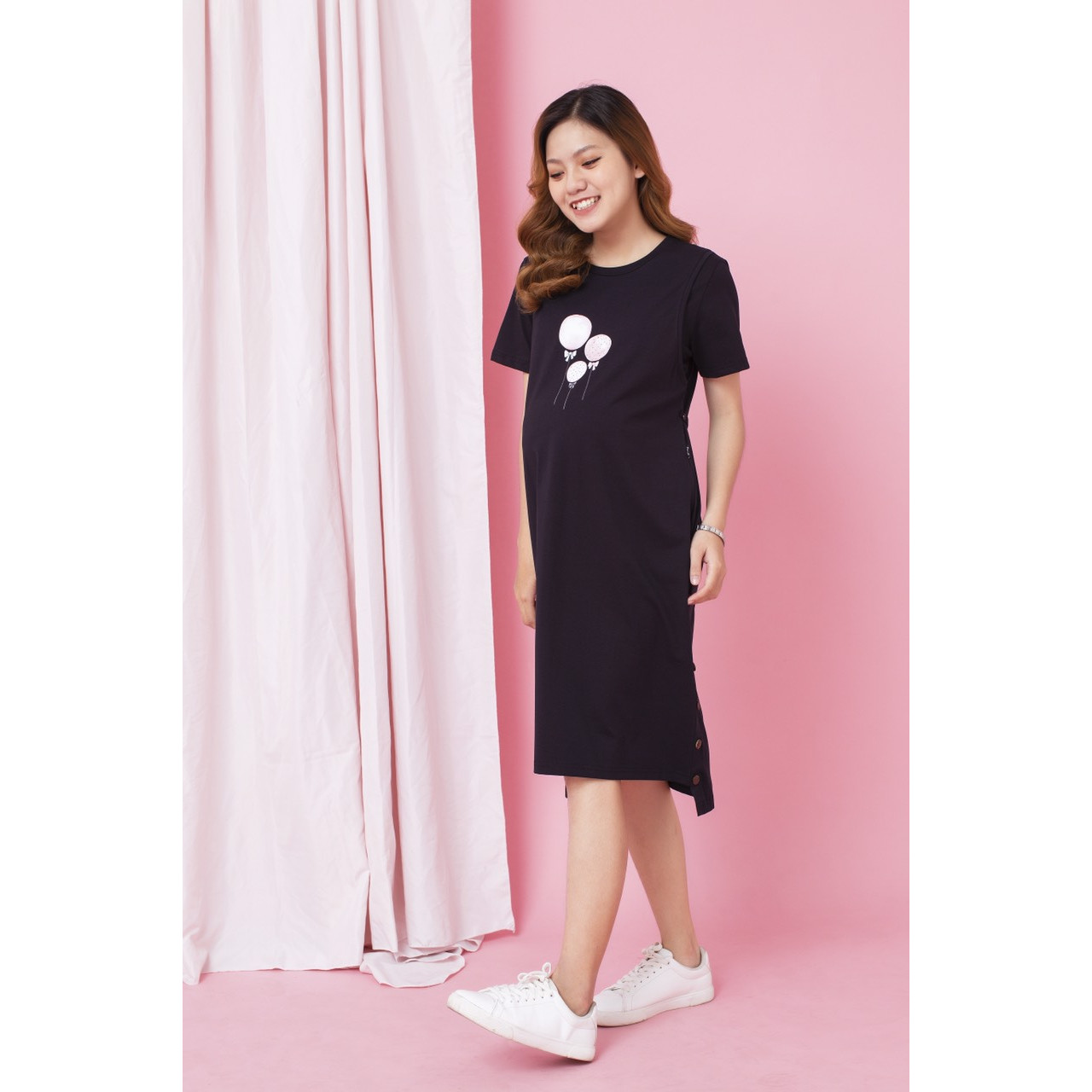 Đầm bầu cotton bé bú