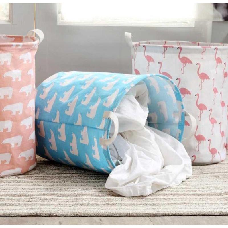 Sọt Vải / Giỏ Vải Canvas Đa Năng Đựng Đồ, Quần Áo, Đồ Chơi Chống Thấm Nước