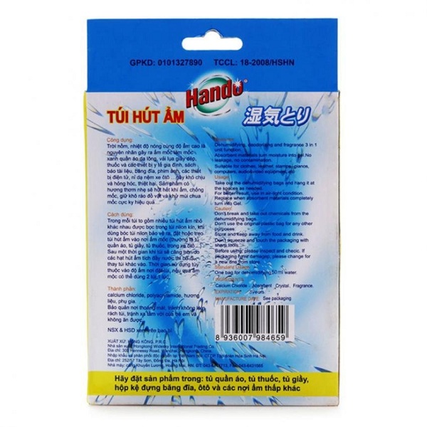 Bộ 2 hộp 10 gói hút ẩm khử mùi hương thơm Hando
