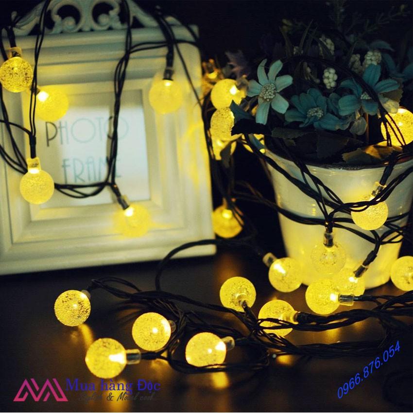 Đèn Trang Trí Ngoài Trời Dây Đèn Chống Nước Cherry Giọt Nước Năng Lượng Mặt Trời