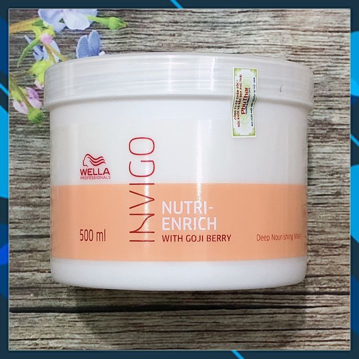 Dầu hấp ủ tóc cao cấp phục hồi tóc hư tổn khô xơ WELLA Professionals Enrich Moisturizing Treatment for Dry and Damaged Hair Đức 500ml