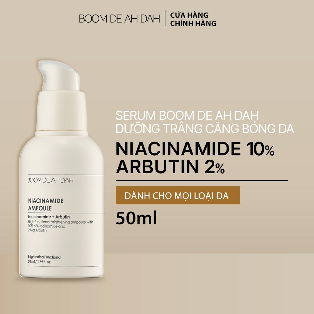 Bộ Sản Phẩm Serum Dưỡng Trắng Căng Bóng Da Boom De Ah Dah Ampoule 50ml