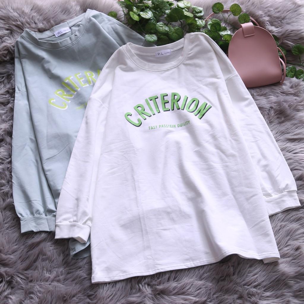 ÁO VÁY SWEATER DÁNG RỘNG HỌA TIẾT CHỮ