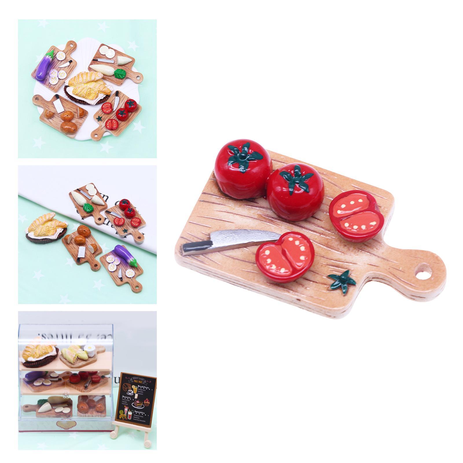 Miniature 1:12 Dollhouse Food Set Pretend Play Toy  Resin for Kitchen