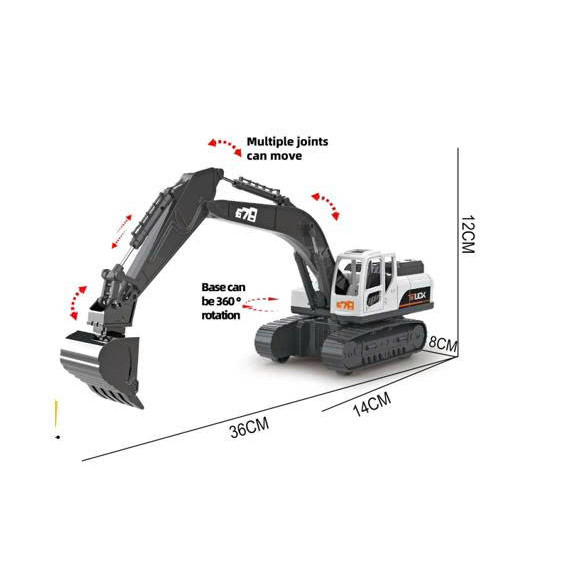 678 - 9010AZE Đồ chơi mô hình máy xúc quán tính chạy đà (giao 1 xe bất kỳ)