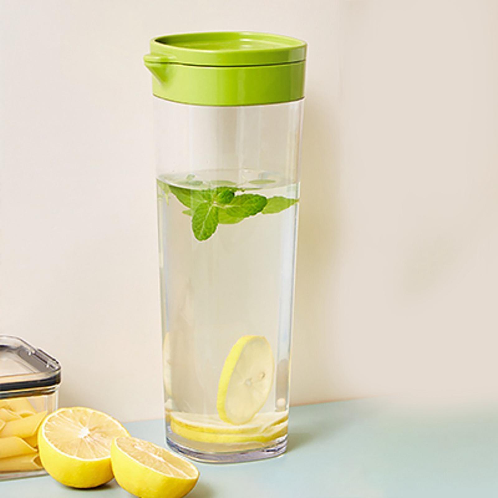 Beverage Water Jug 1.1L Capacity Hot & Cold Water Tank Fridge Teapot Water Jug for Iced Tea Cold/Hot Water Coffee Juice Lemonade Beverage