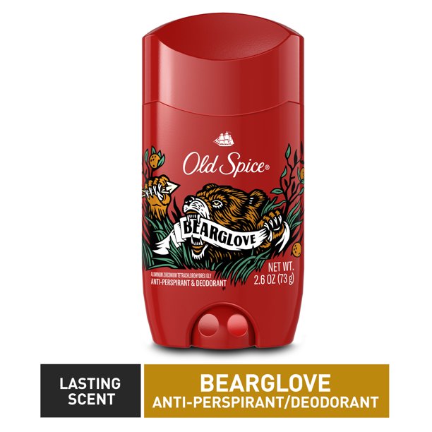 Sáp khử mùi Old Spice Bearglove 73g - màu đỏ - New