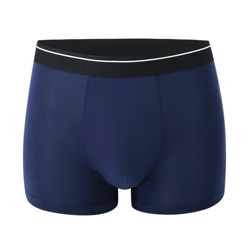 Quần lót nam Boxer su lạnh mềm mại mẫu trơn co dãn tốt