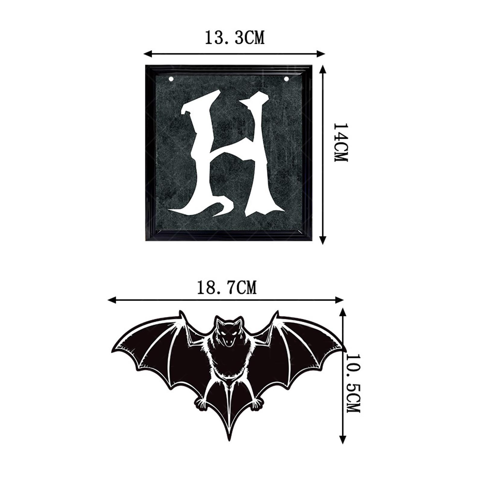 Halloween Banner Halloween Decoration Fireplace Wall Halloween Pull Flag Halloween Garland Supplies for Yard Garden Horror Movie Theme Party