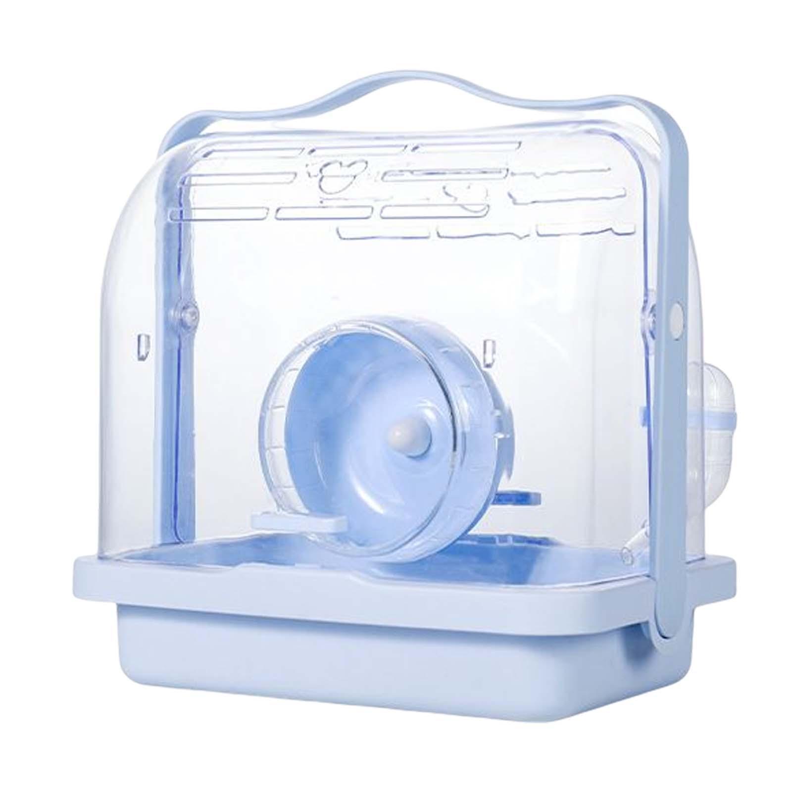 Hamster Cage with Running Wheel Pet Cage Portable Hamster Toy for Rats Bunny Travelling