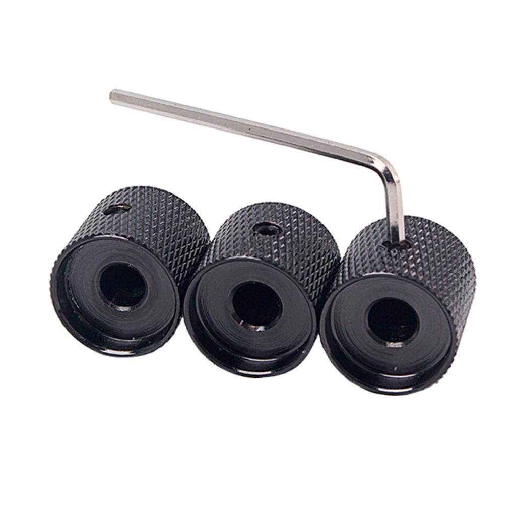 3 x Dome Metal Control knobs for TL ST Electric Guitar Parts Accessories
