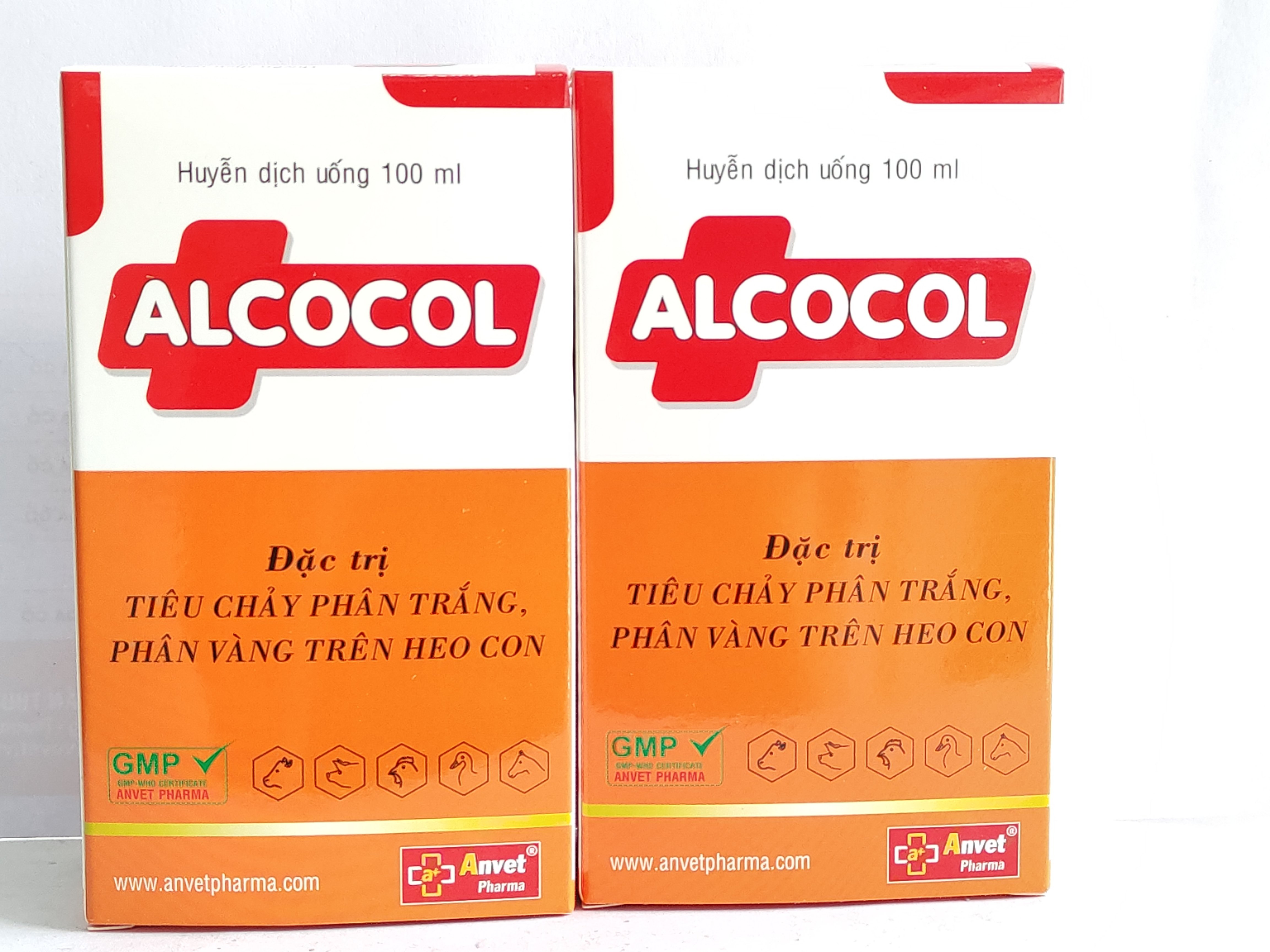 ALCOCOL 100ML huyễn dịch uống đặc trị tiêu chảy phân trắng, phân vàng trên heo con