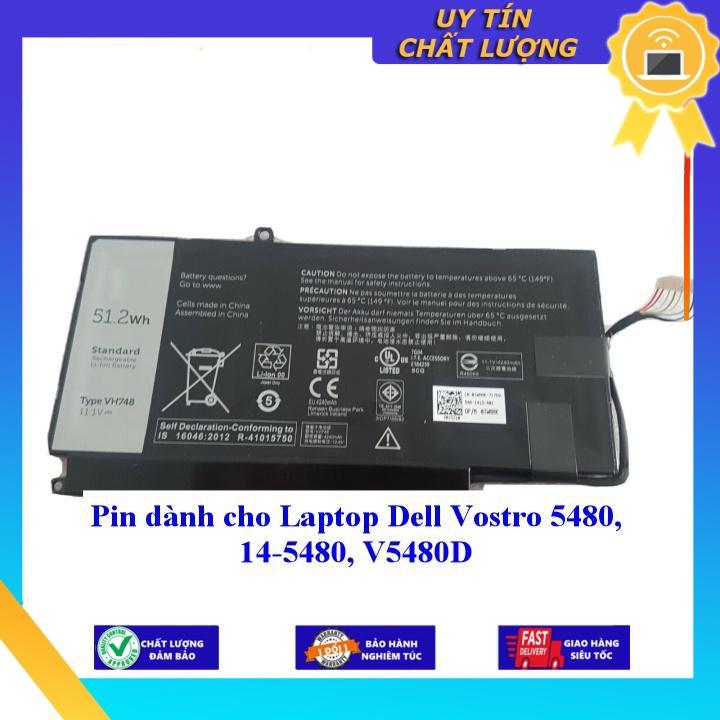Pin dùng cho Laptop Dell Vostro 5480 14-5480 V5480D - Hàng Nhập Khẩu New Seal