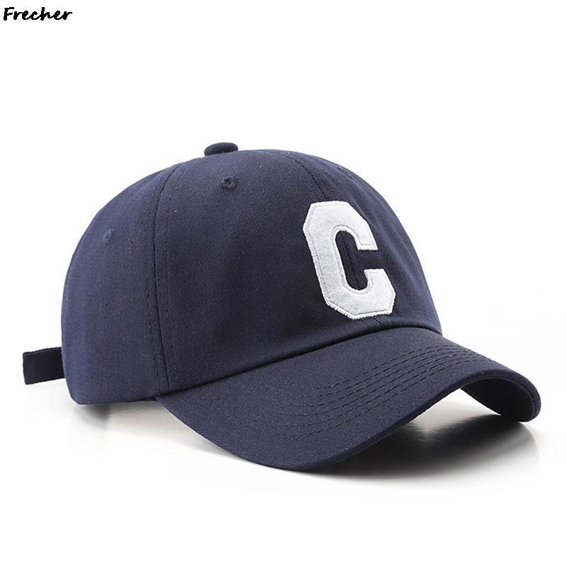 C Thư bóng chày mũ phụ nữ Mũ phố Hip Hop Hat unisex Cotton TENAGER ThROMODERY Bóng rổ Mũ bóng đá 2022 Color: WT2 Size: 56-60CM