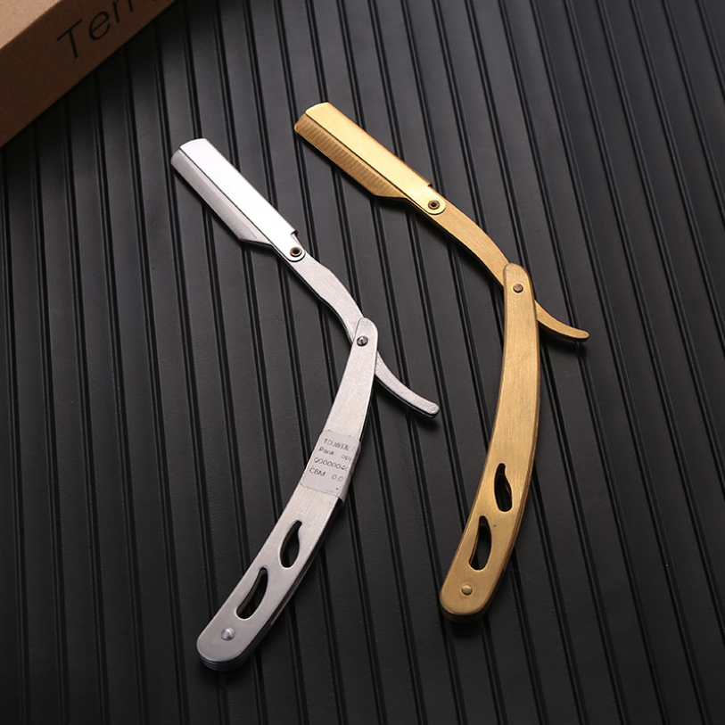 Dao Cạo Râu Cổ Điển Bằng Thép Chống Gỉ Cao Cấp - Hàng chính hãng