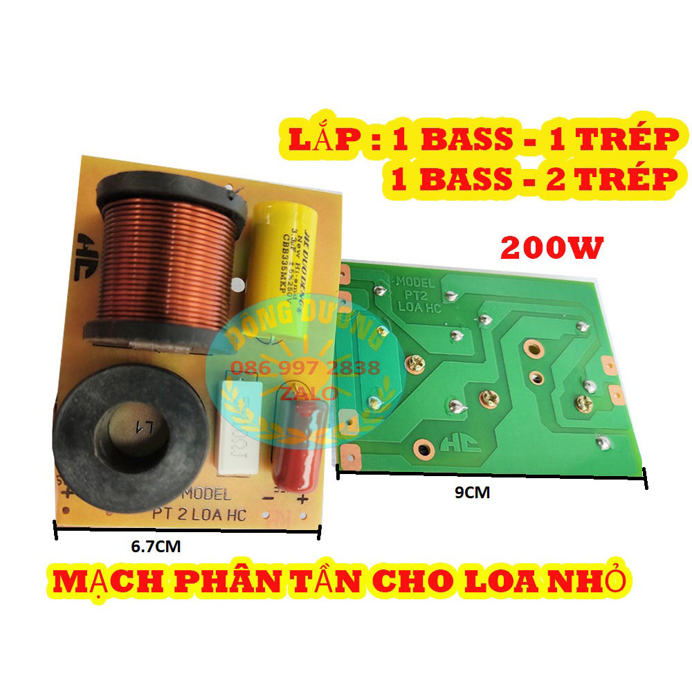 MẠCH PHÂN TẦN 2 LOA AD - DÙNG CHO 1 BASS - 1 TRÉP