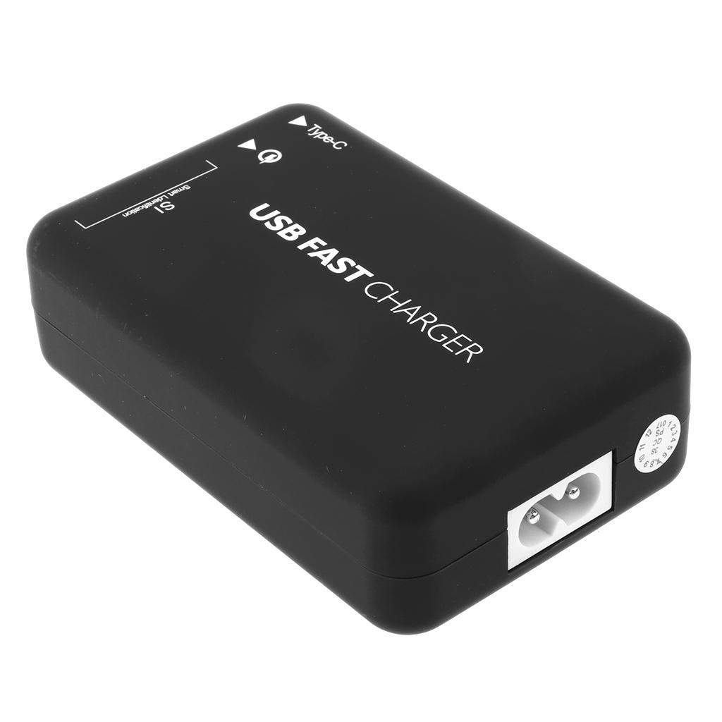 USB Type-C 50W 6-Port USB Charger QC3.0 Fast Charging Station Portable