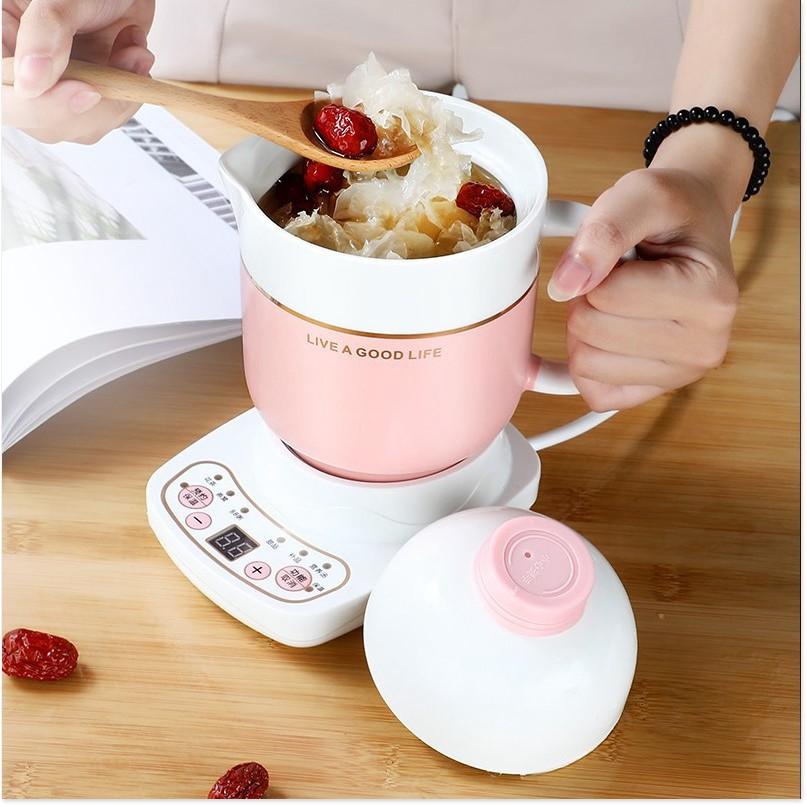 BỘ CỐC SỨ CHƯNG YẾN 1000ML VÀ ĐẾ ĐIỆN CAO CẤP Ceramic Healthy