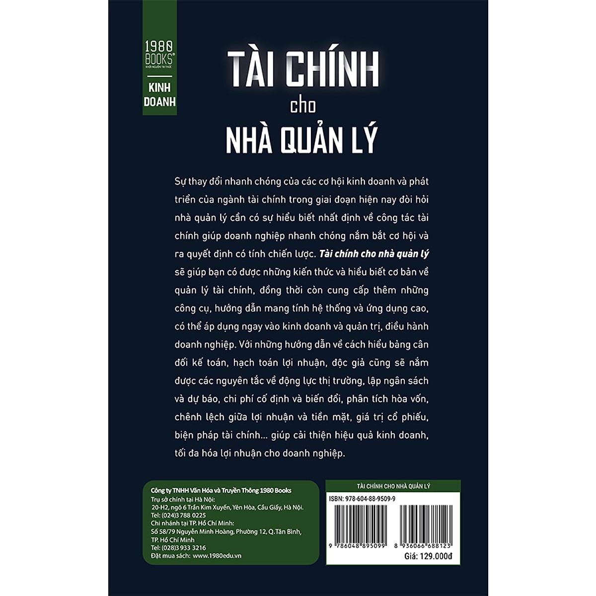 Tài Chính Cho Nhà Quản Lý - Bí Quyết Tăng Trưởng Thần Tốc Cho Doanh Nghiệp - Bản Quyền