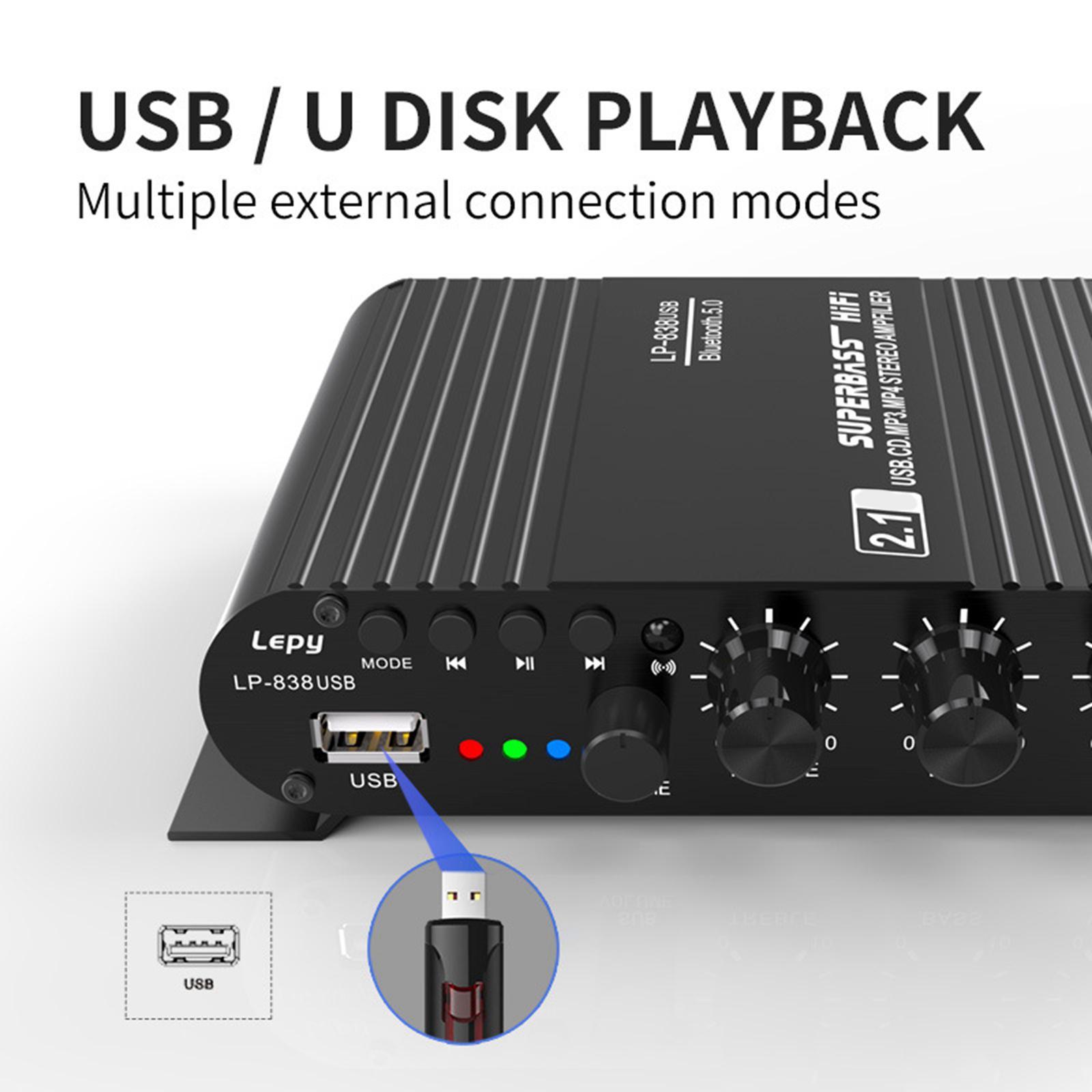 Audio Power Amplifier Lossless Music Player 3 CH for Studio