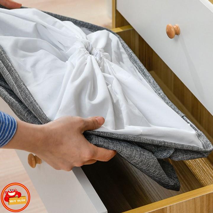 Hộp vải đựng chăn màn quần áo gấp gọn WASHDAY 75L
