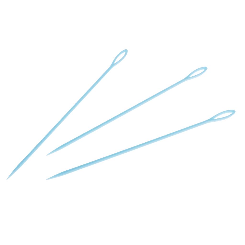 9pcs Plastic Needle Knitting Tools Hand Sewing Needles DIY Sweater Stitches
