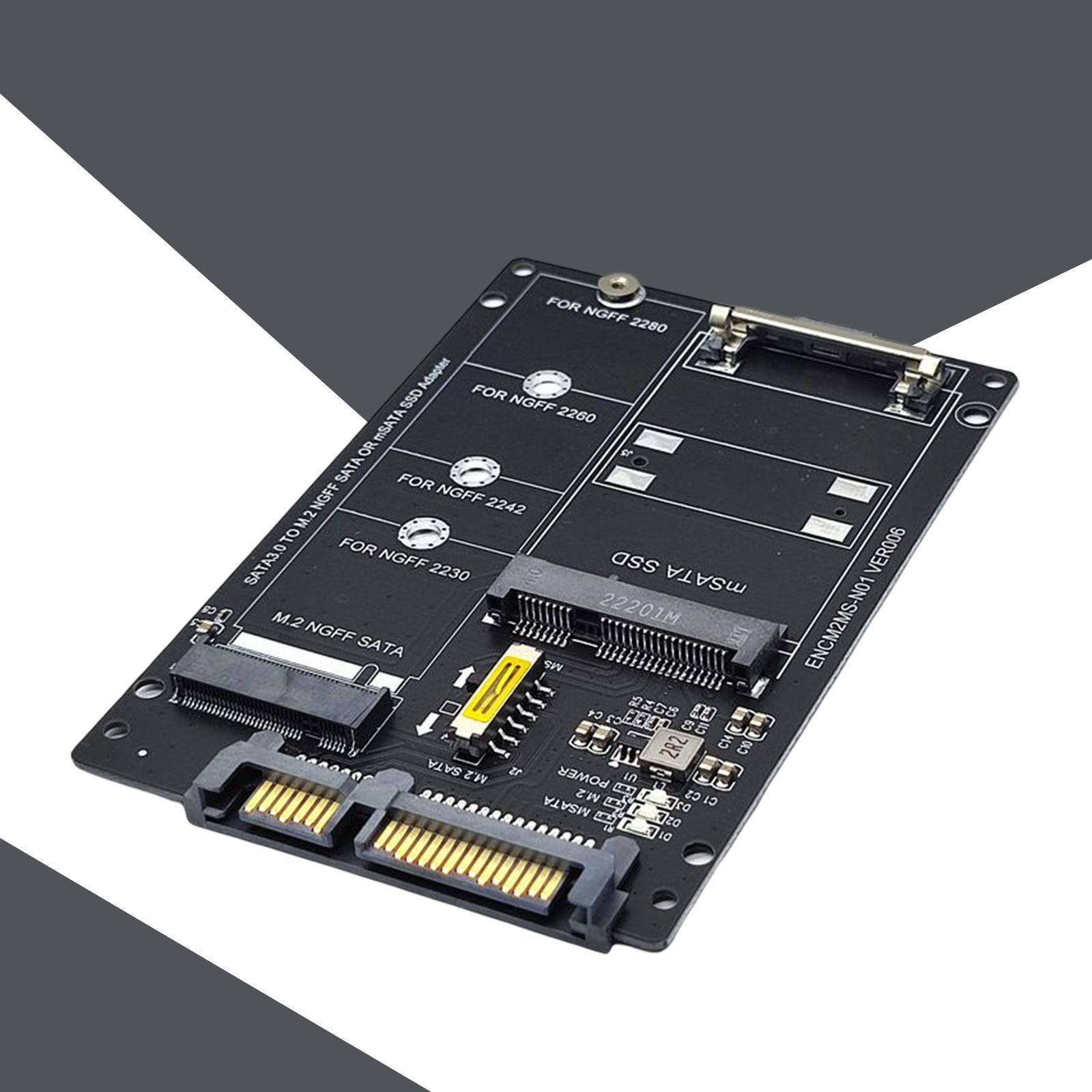 SATA22Pin Male to mSATA/M.2 Card Direct Replaces Spare Parts