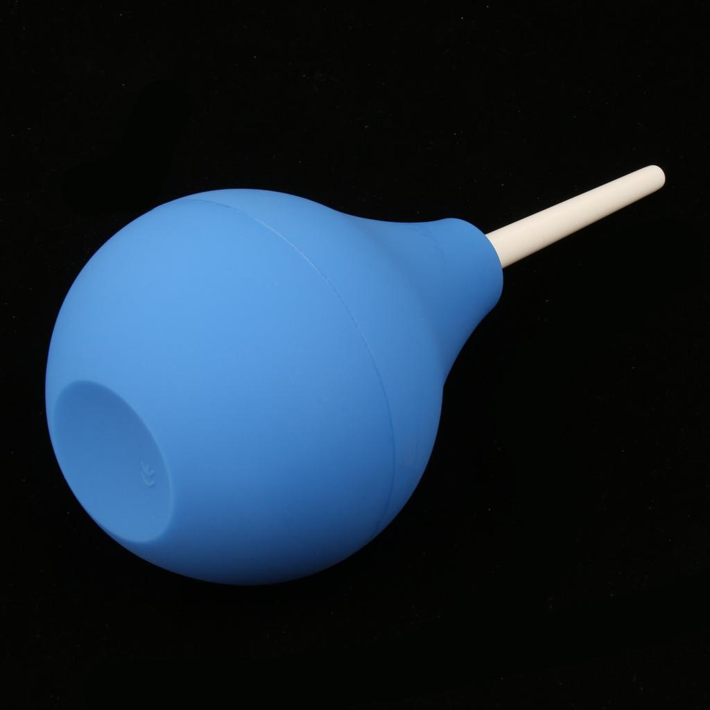 Mini Men Women Enema Bulb Clean Anal Silicone Douche with Nozzle Kit 220ml