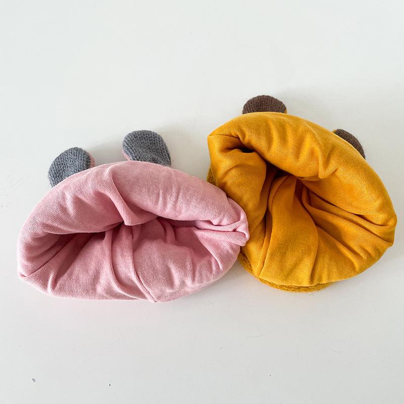 Nón Cho Bé Mùa Đông Trẻ Em Nón Len Dệt Kim Nón Dễ Thương Trẻ Em Khoác Thun Ấm Mũ Bonnet 42-48Cm dành Cho Bé Trai Bé Gái 4-15 M