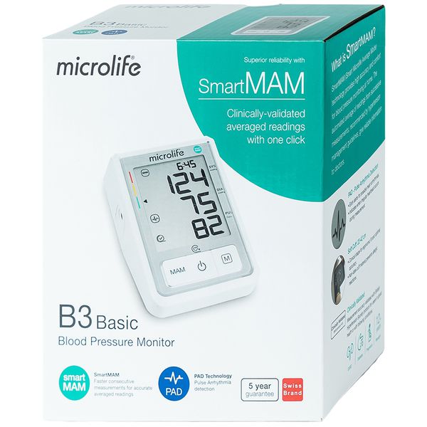 Máy Đo Huyết Áp Bắp Tay Microlife B3 Basic