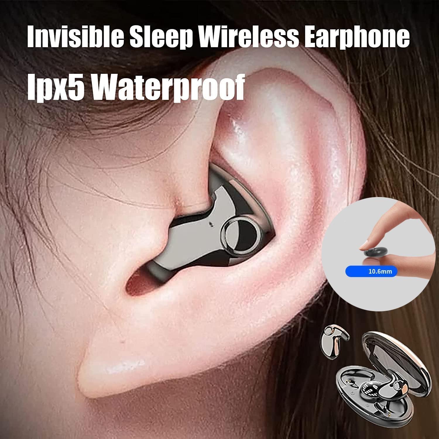 Tai nghe không dây DIXSG Invisible Sleep IPX5 Chống nước, Khử tiếng ồn kép Màu sắc: Trắng