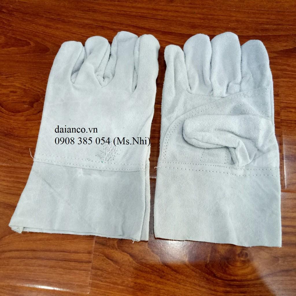 GĂNG TAY DA HÀN 1 LỚP NGẮN TAY- CHỐNG TIA LỬA, CHỐNG NÓNG- HÌNH THẬT