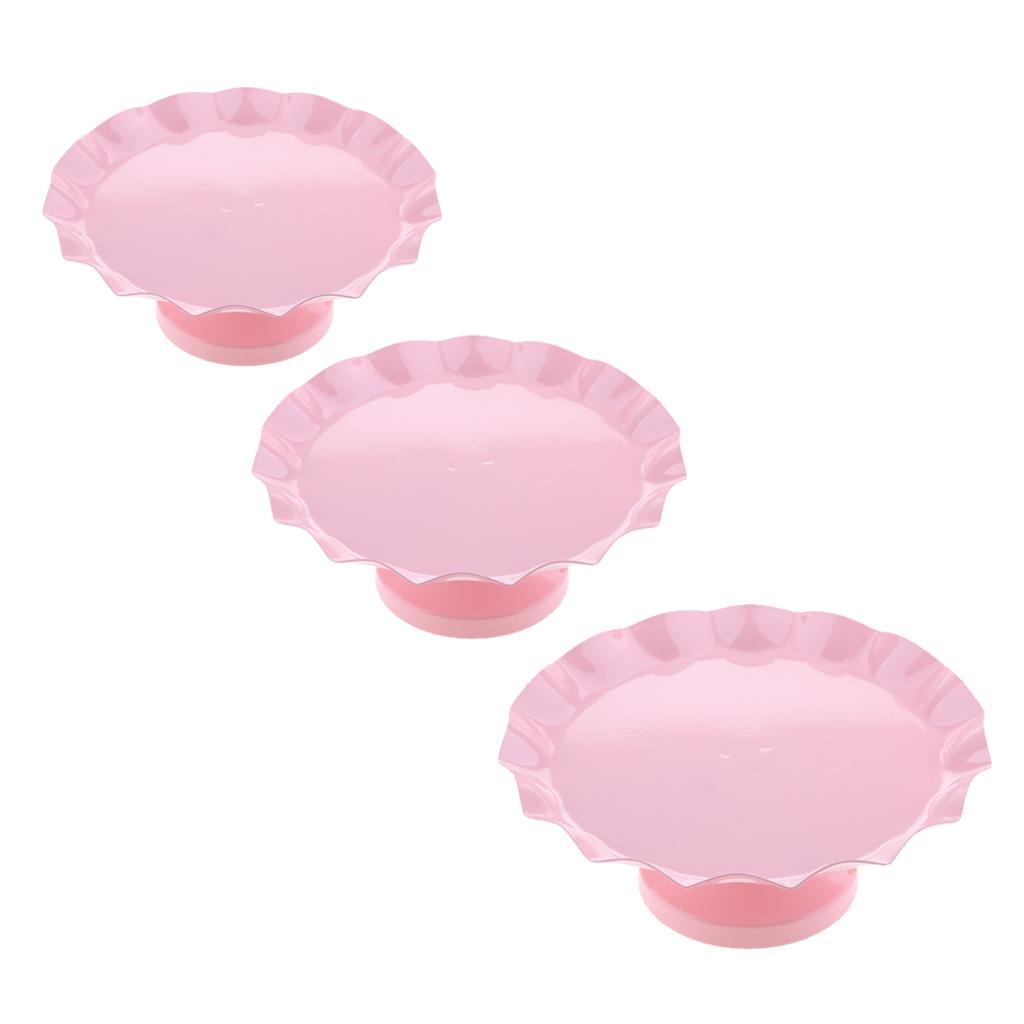 Cake Pan Dessert Table Iron Cake Stand Pink S