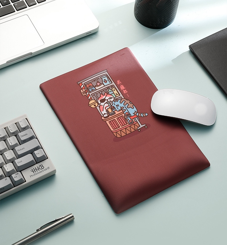 Miếng Lót Chuột Có Đệm 3D Mouse Pad Hình Cartoon Hàng Chính Hãng - Mèo Mego Say Xỉn