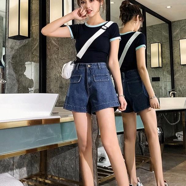 Quần Shorts Cạp Cao_C12